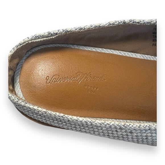 UNIVERSAL THREADS Ivory and Beige Linen-like Fabric Mules SZ 7 - Picture 12 of 13